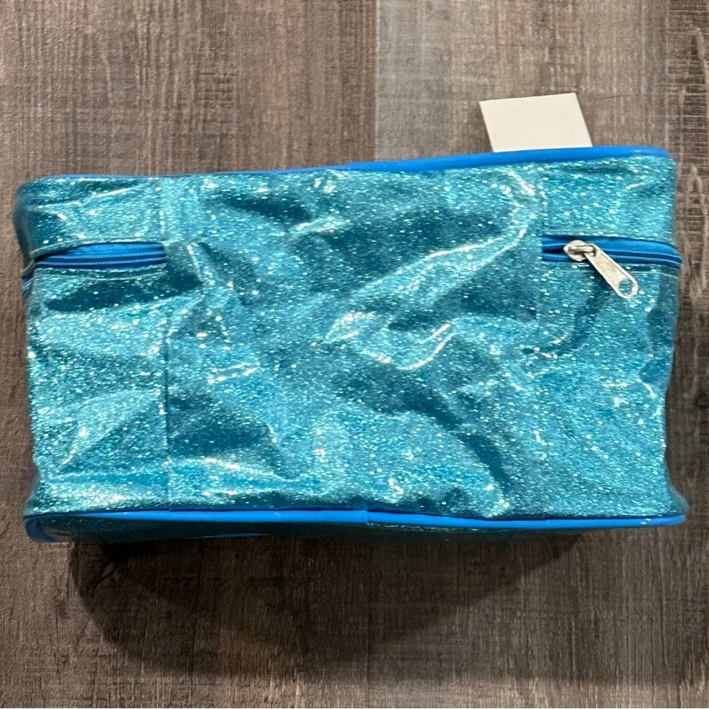 💞 New Blue Glitter Makeup Bag